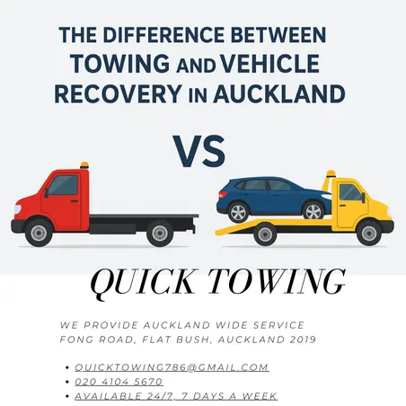 The Difference Between Towing and Vehicle Recovery in Auckland
